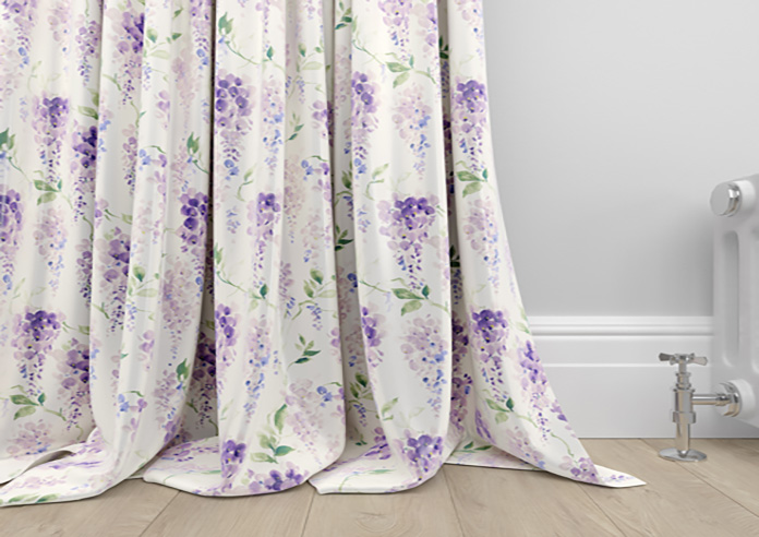 Wisteria Silk, Violet - Made to Measure Curtains - Image 6
